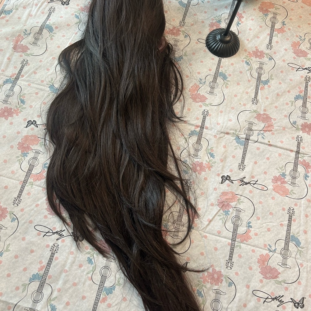 Natural Black Wavy Hair wig